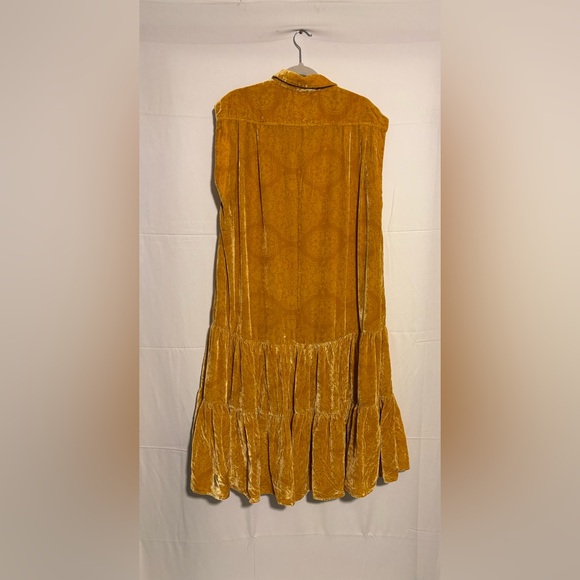 Free People Orange Velvet Midi Dress - Picture 3 of 5